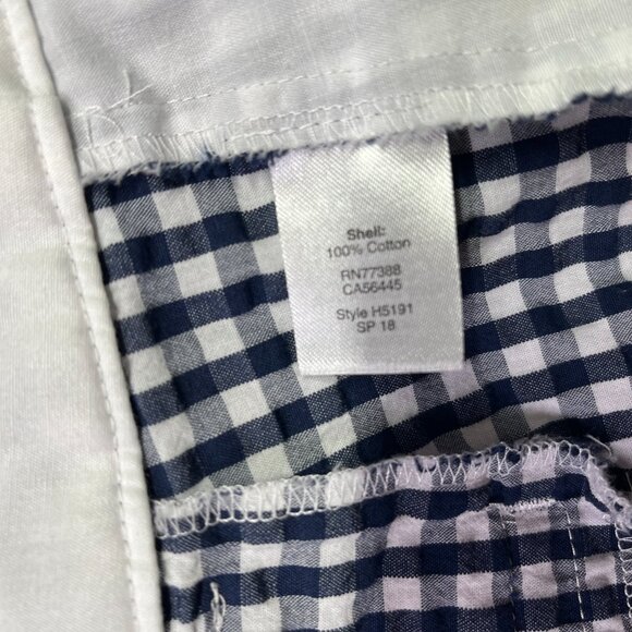 J. Crew Factory Size 8 Seersucker Crops Gingham Cotton H5191 - Picture 6 of 7